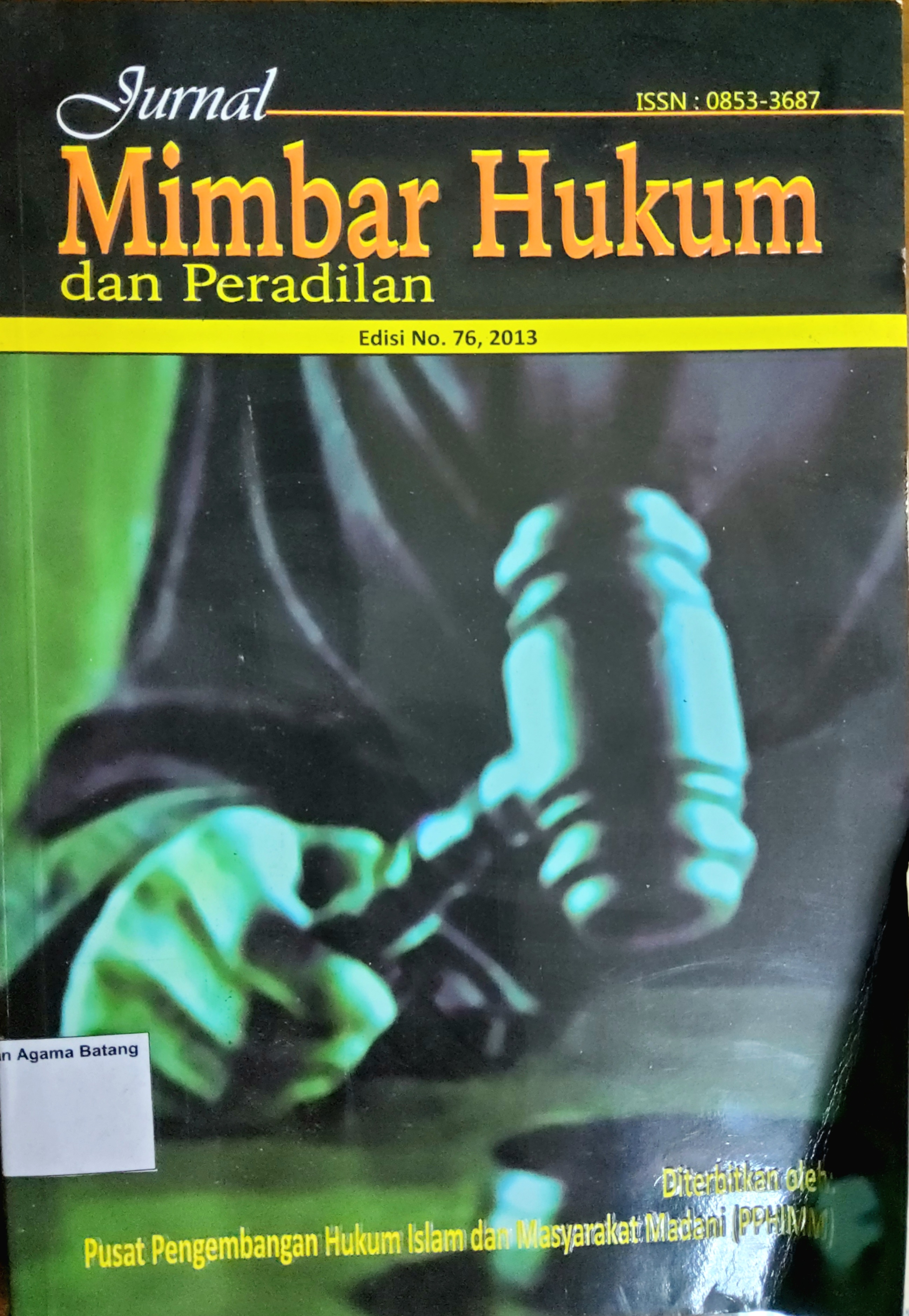 JURNAL MIMBAR HUKUM DAN PERADILAN