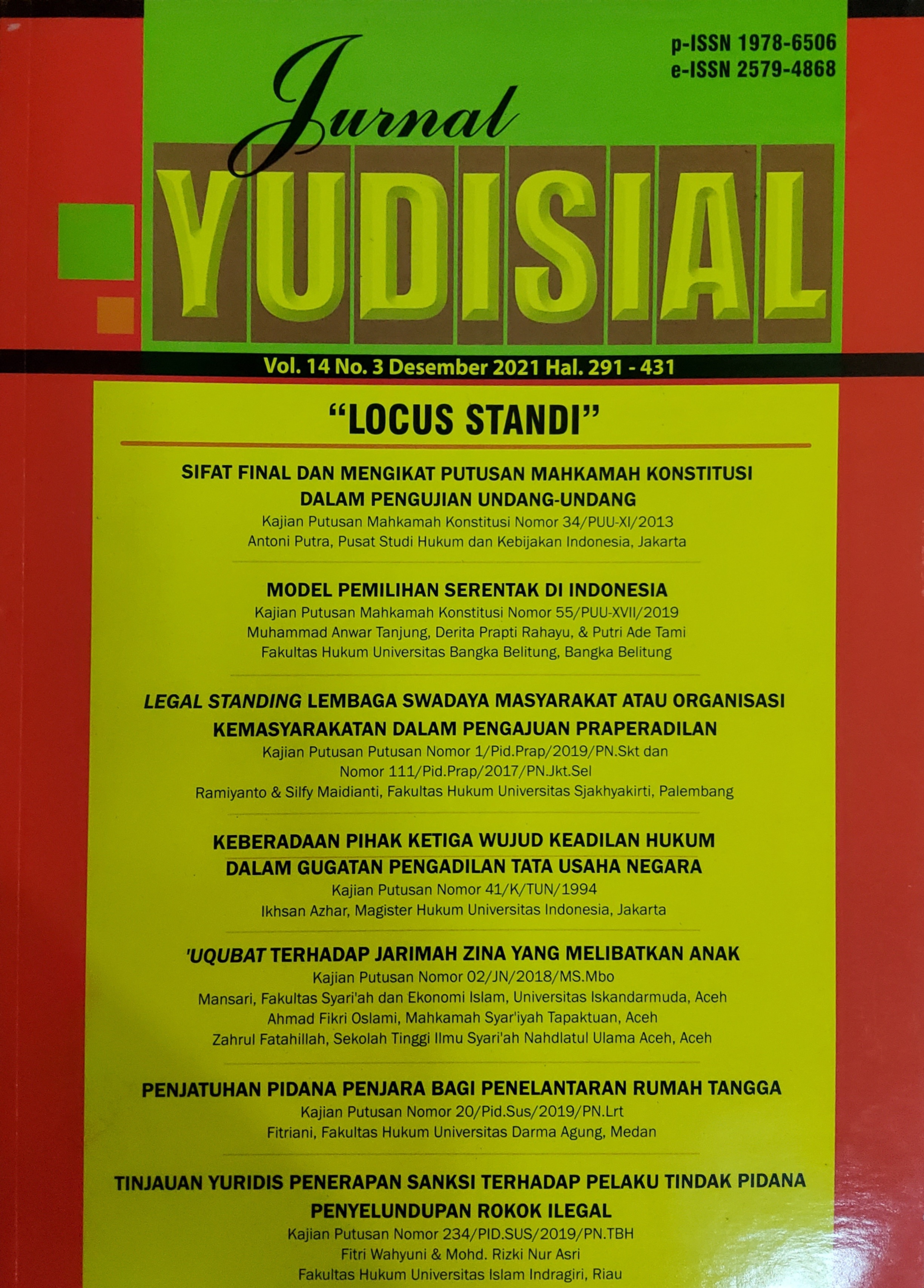JURNAL YUDISIAL