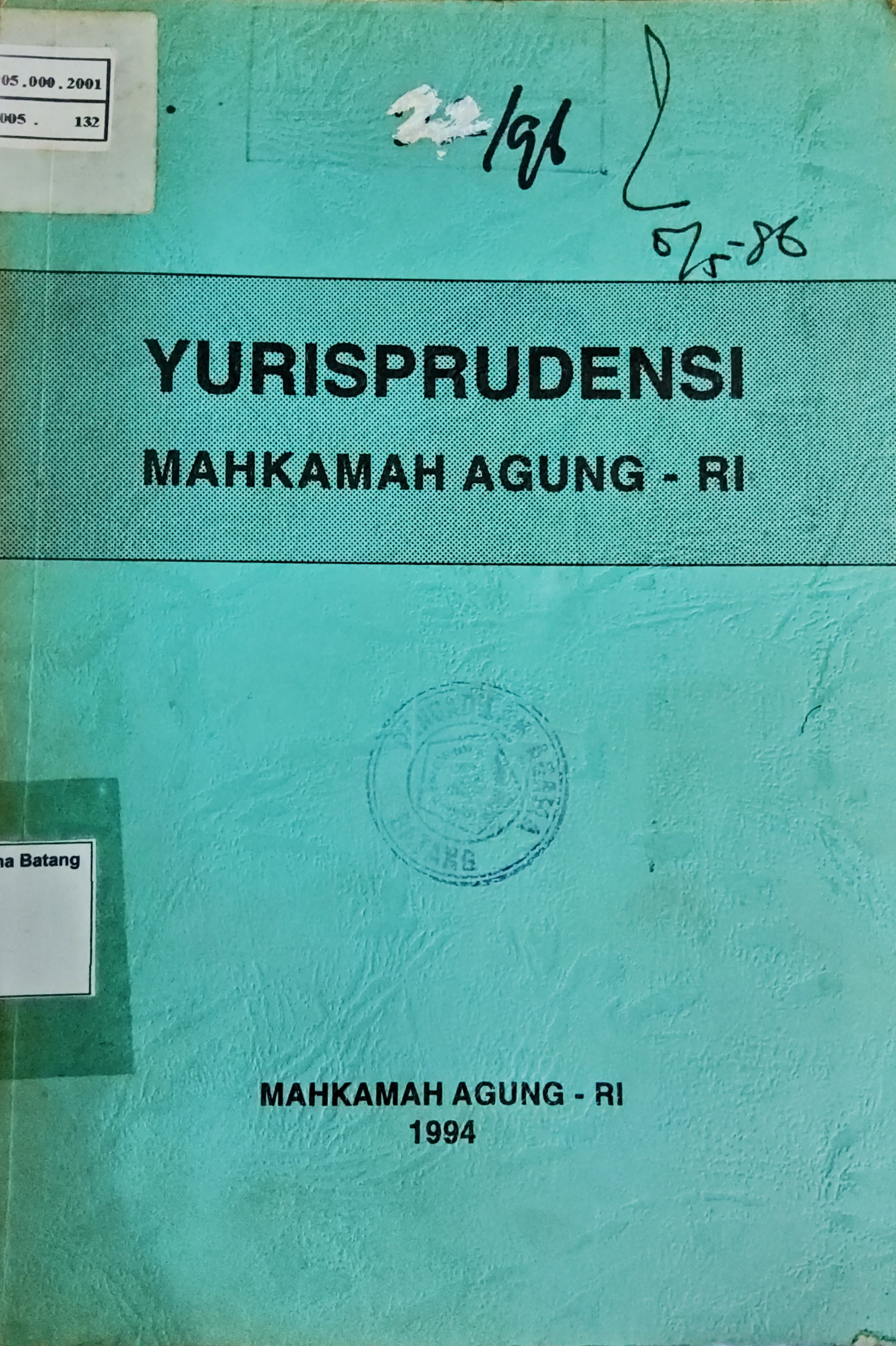 YURISPRUDENSI MAHKAMAH AGUNG RI