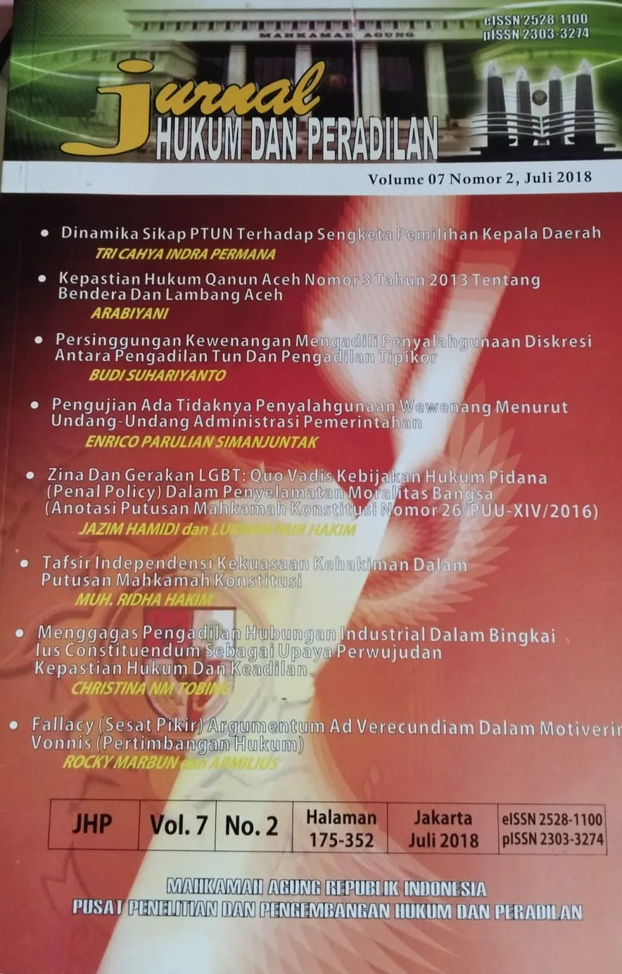 JURNAL HUKUM DAN PERADILAN