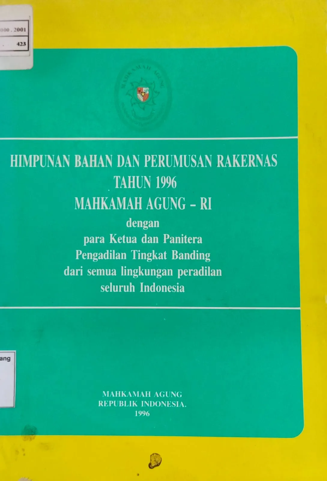 HIMPUNAN BAHAN DAN PERUMUSAN RAKERNAS TH 1996