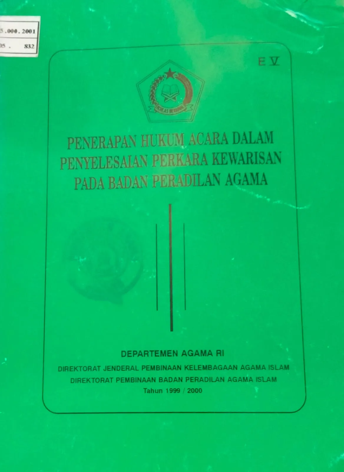 PENERAPAN HUKUM ACARA DALAM PENYELESAIAN PERKARA KEWARISAN PADA BADAN PERADILAN AGAMA