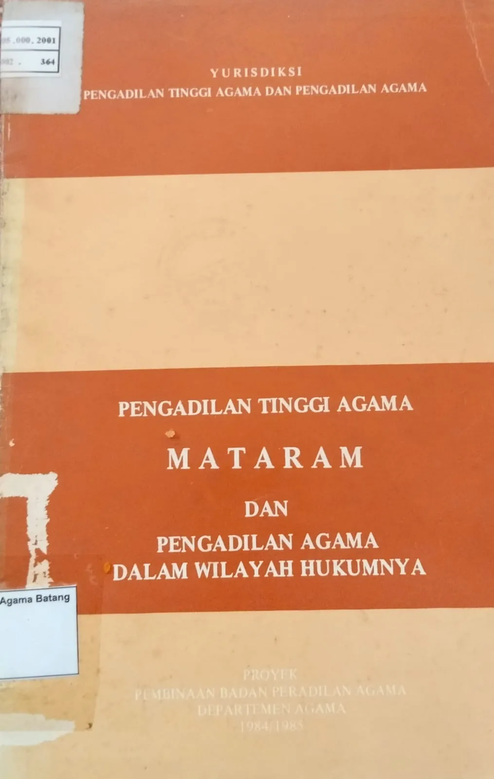 YURISDIKSI PENGADILAN TINGGI AGAMA DAN PENGADILAN AGAMA