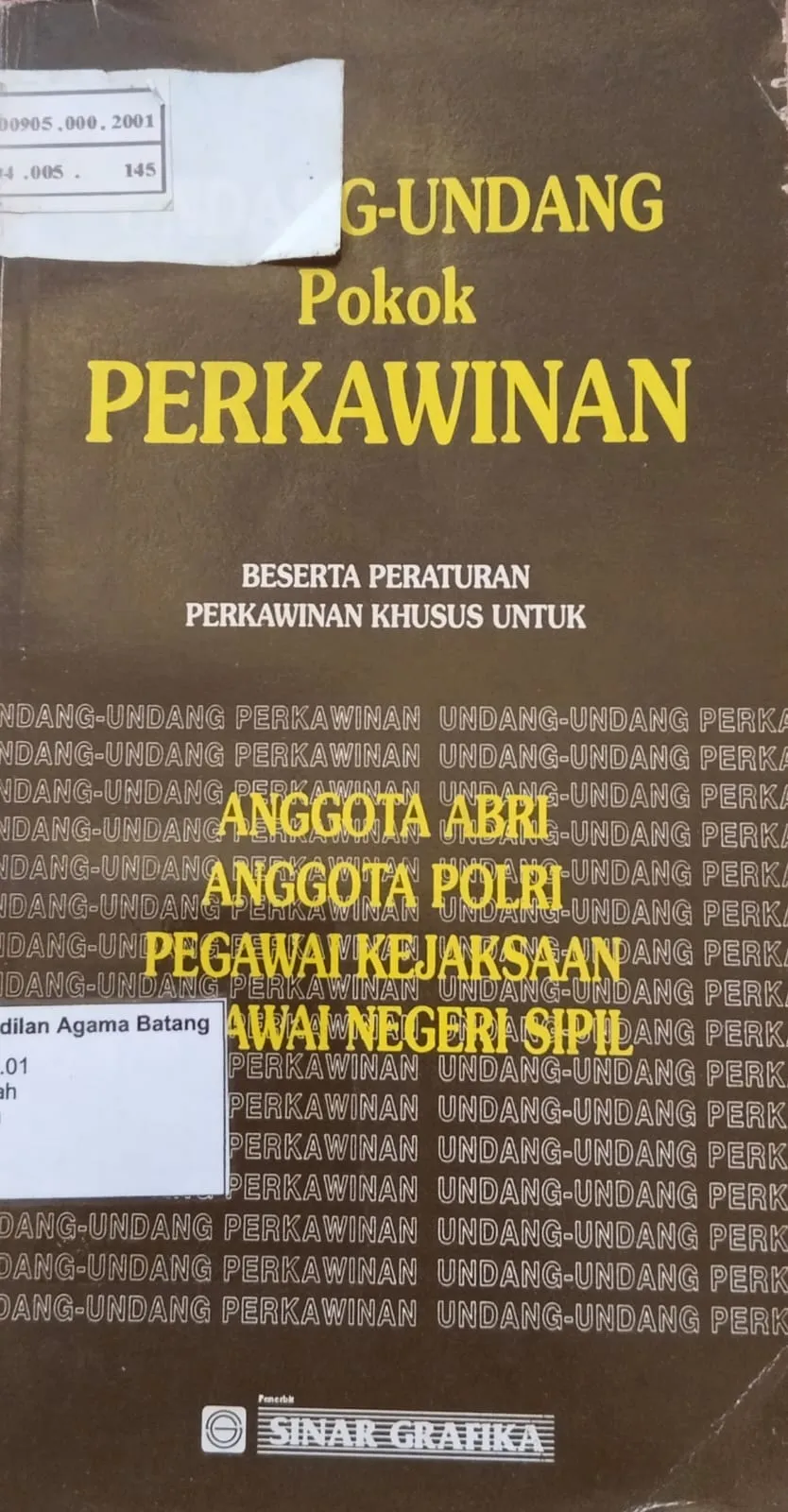 UNDANG-UNDANG POKOK PERKAWINAN