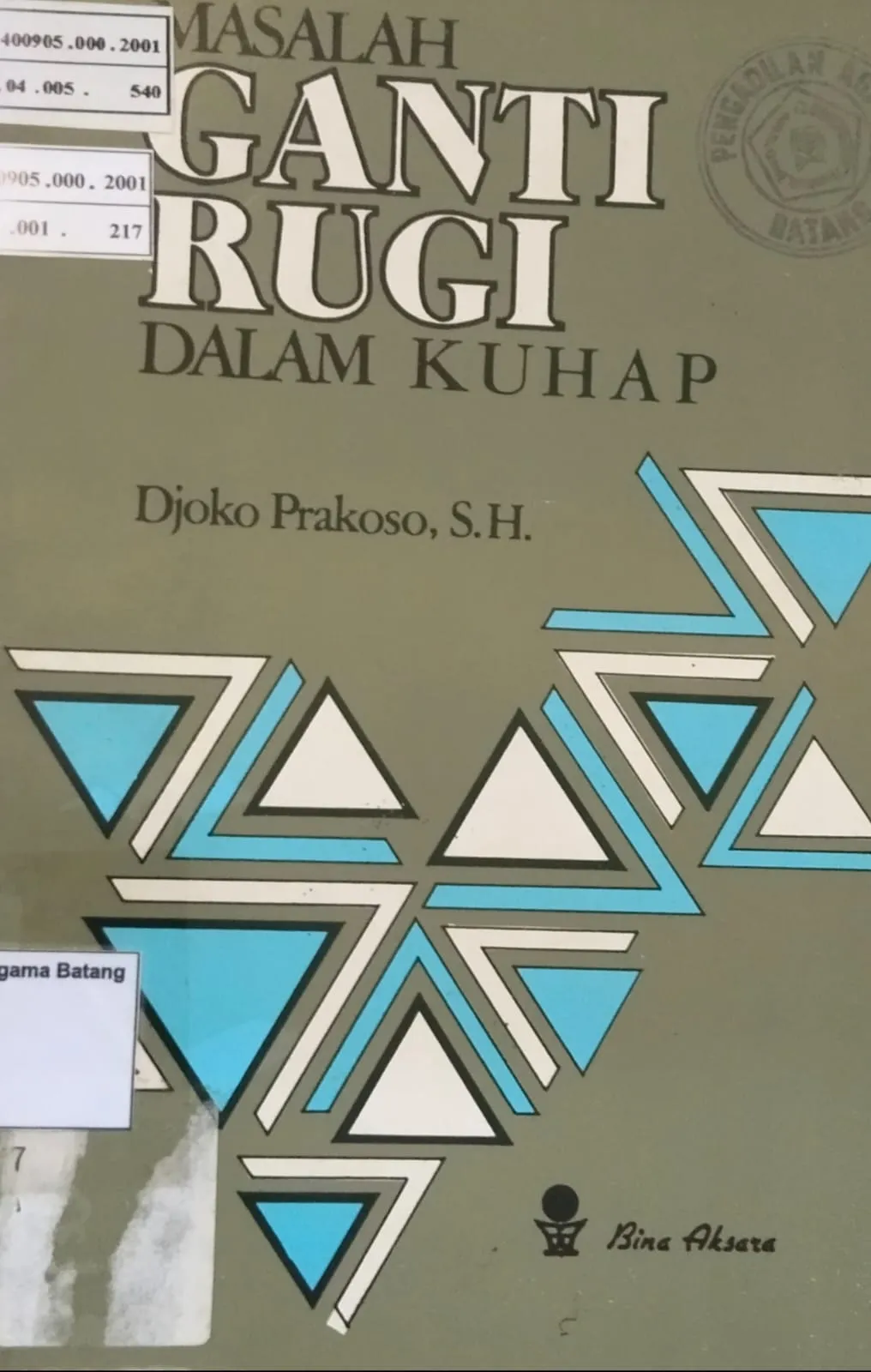 MASALAH GANTI RUGI DALAM KUHAP