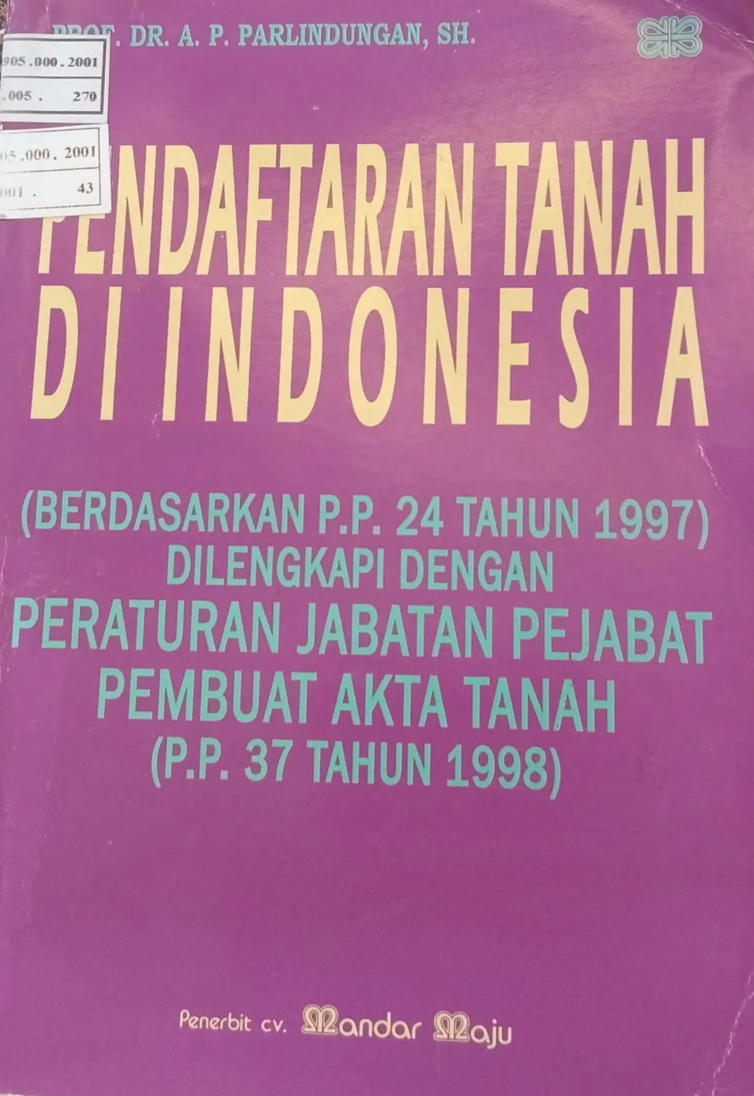 PENDAFTARAN TANAH DI INDONESIA