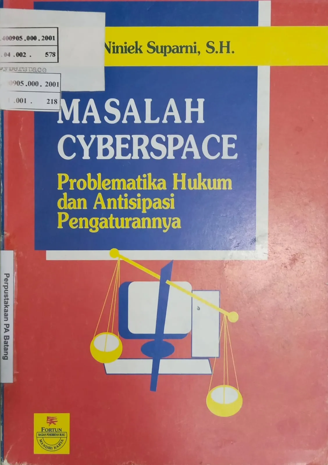 MASALAH CYBERSPACE PROBLEMATIKA HUKUM DAN ANTISIPASI PENGATURANNYA