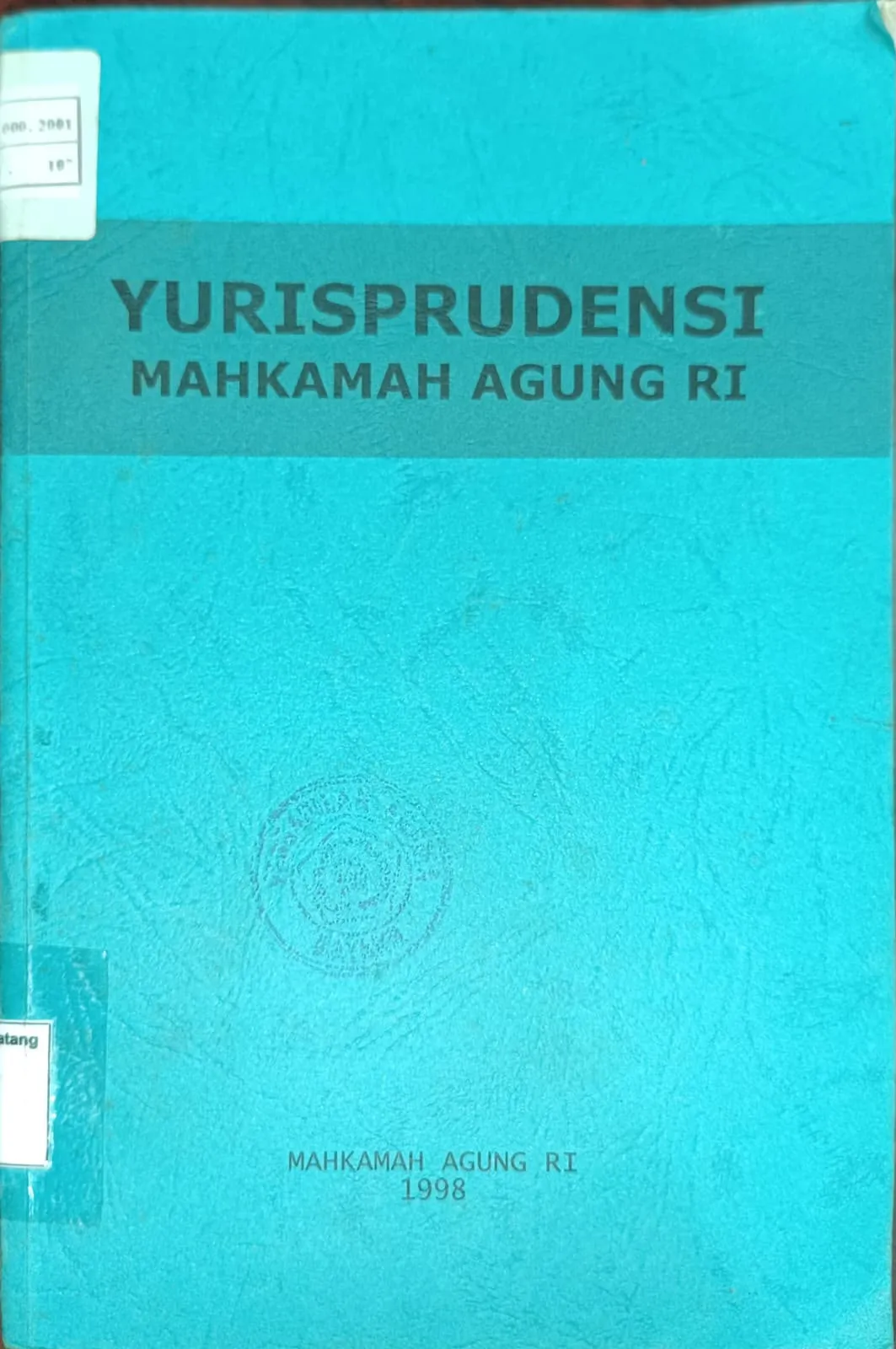 YURISPRUDENSI MAHKAMAH AGUNG RI