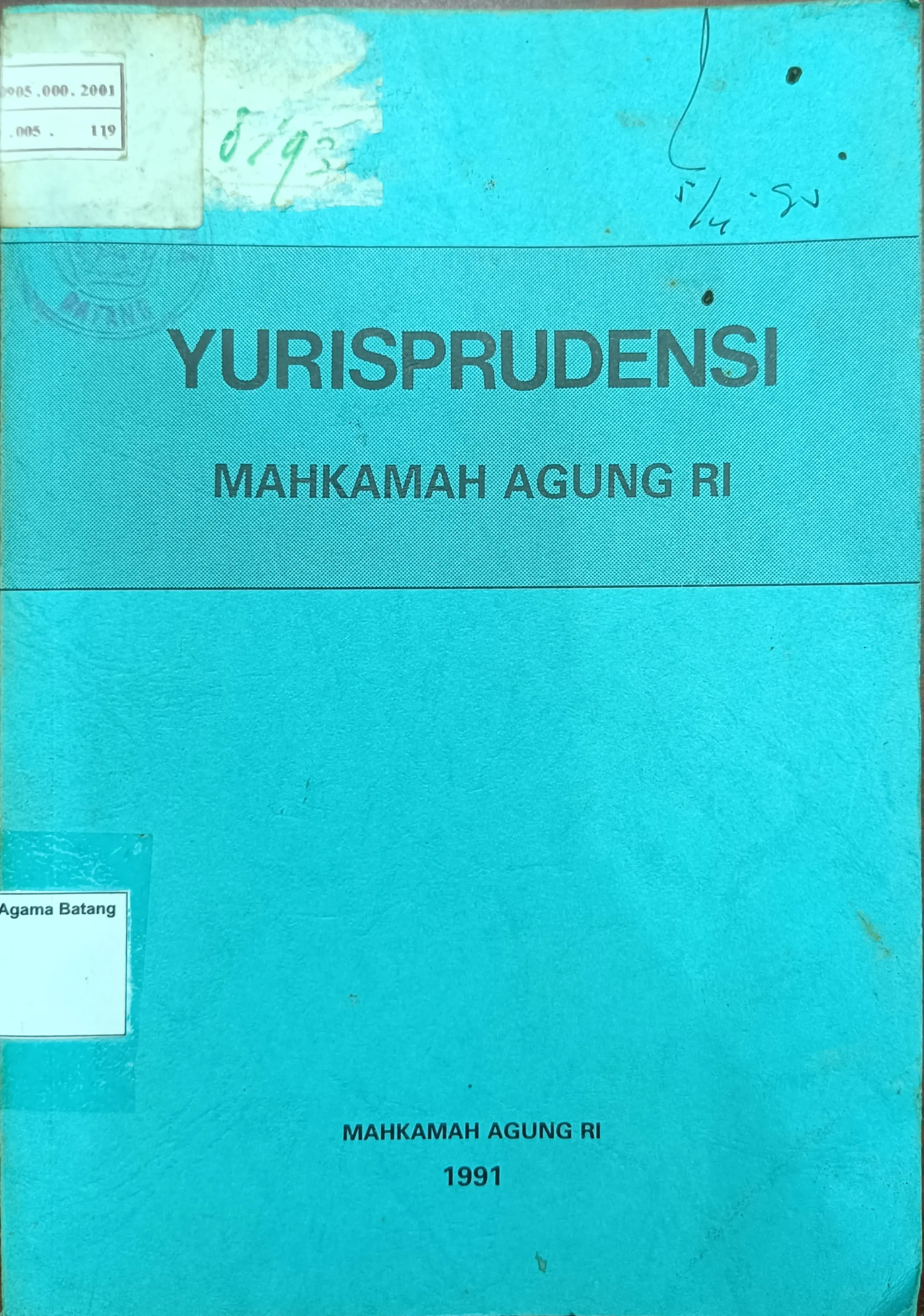 YURISPRUDENSI MAHKAMAH AGUNG RI TAHUN 1991
