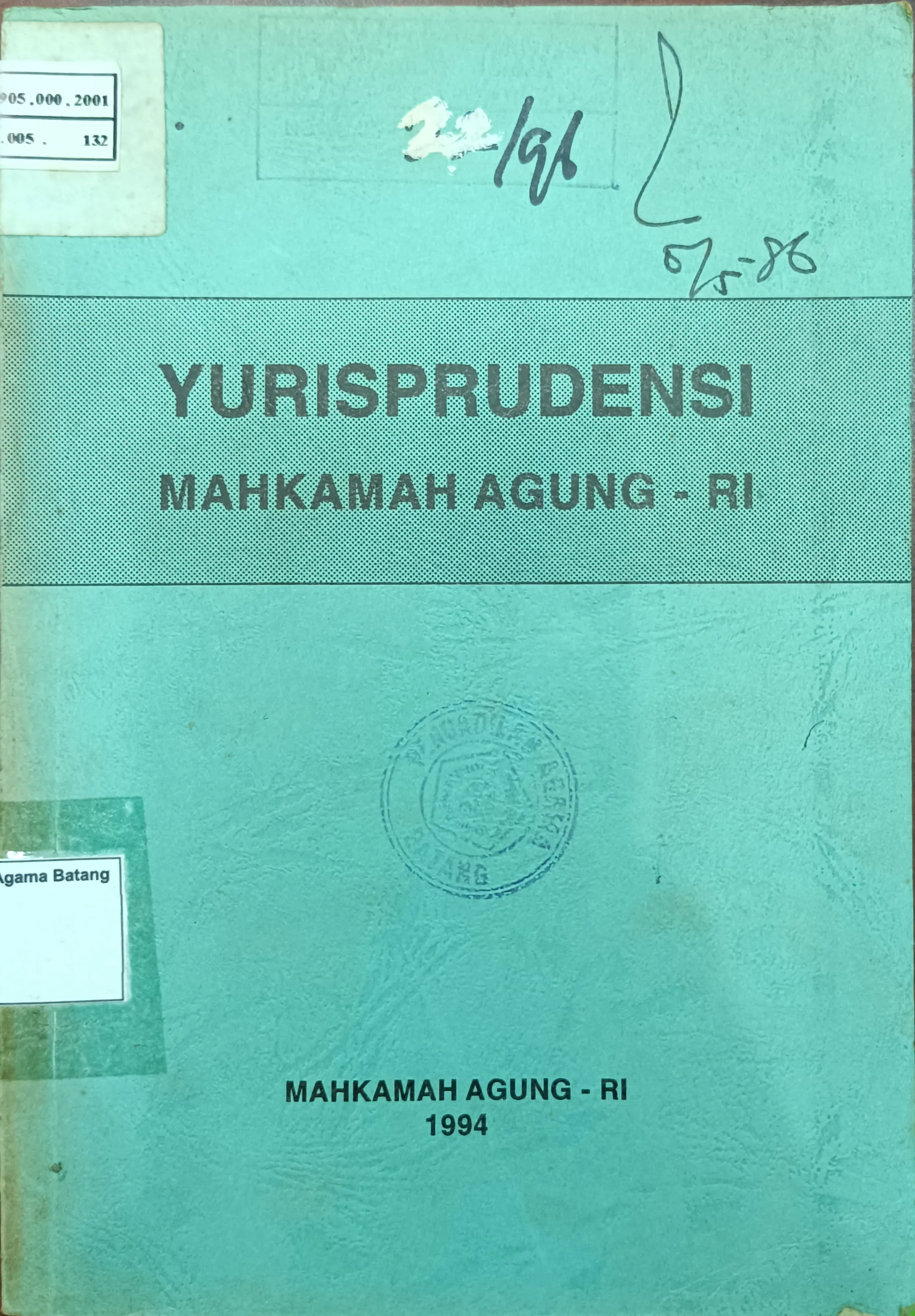 YURISPRUDENSI MAHKAMAH AGUNG RI TAHUN 1994