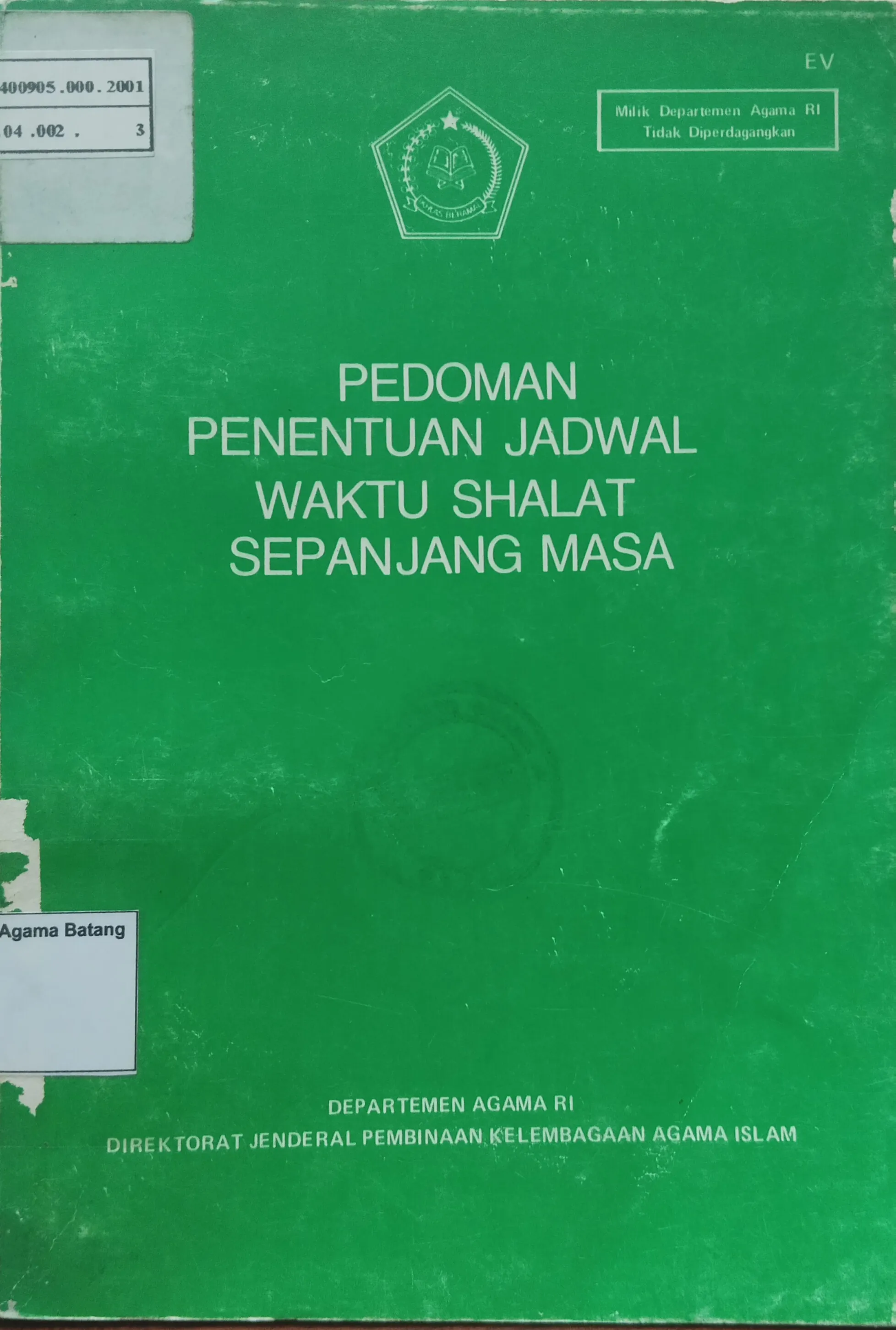 PEDOMAN PENENTUAN JADWAL WAKTU SHALAT SEPANJANG MASA