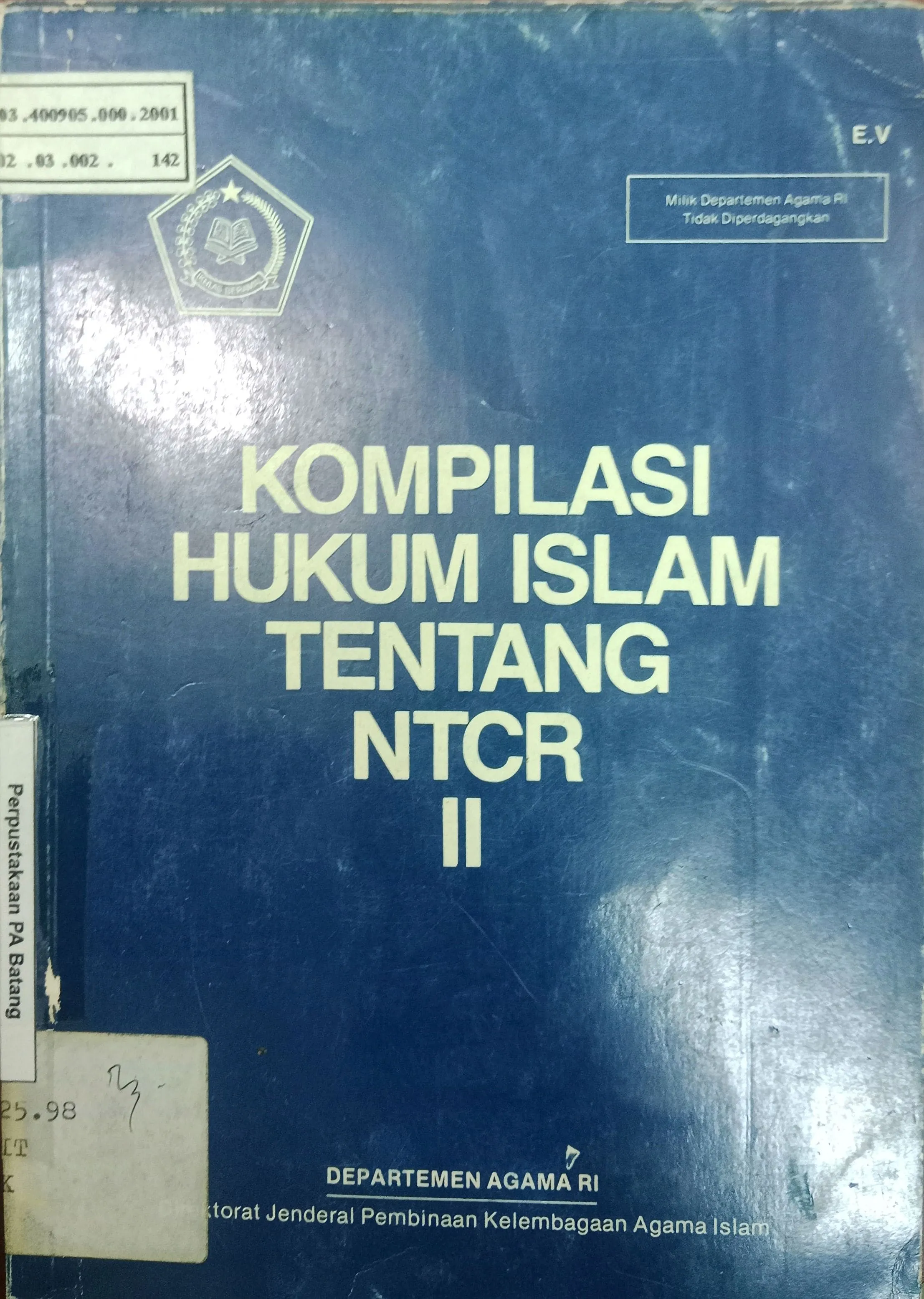 KOMPILASI HUKUM ISLAM TENTANG NTCR II