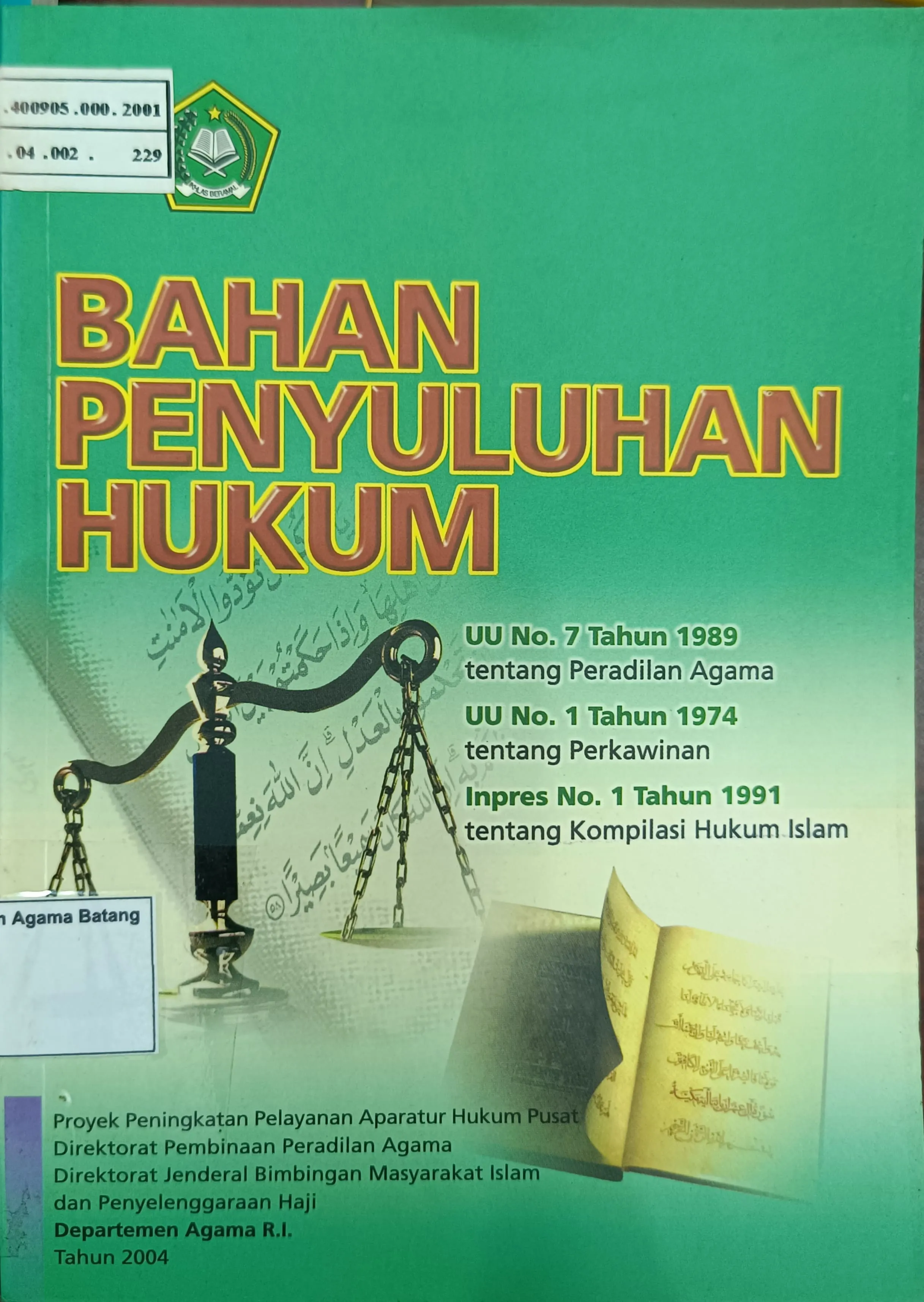 BAHAN PENYULUHAN HUKUM
