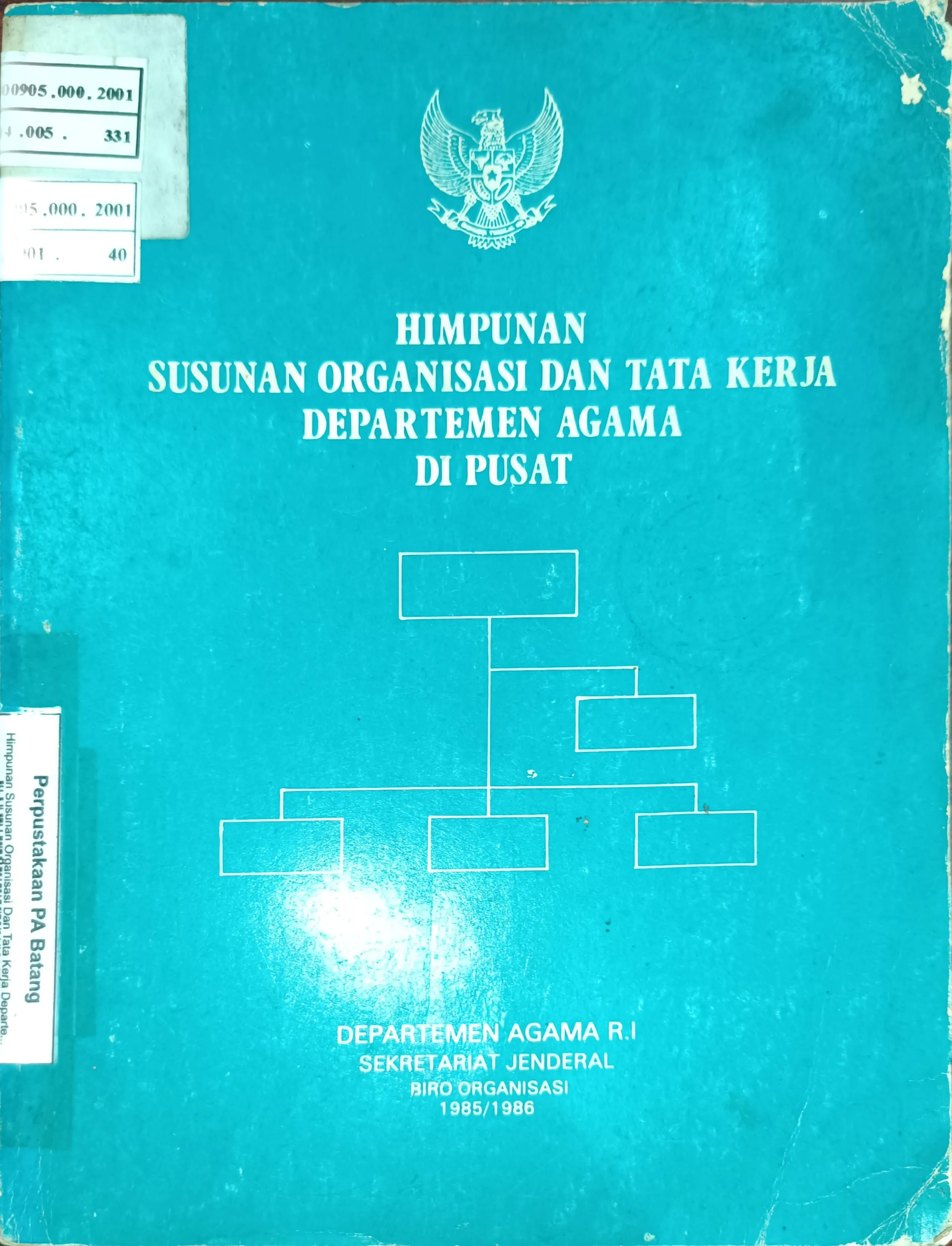 HIMPUNAN SUSUNAN ORGANISASI DAN TATA KERJA DEPARTEMEN AGAMA DI PUSAT