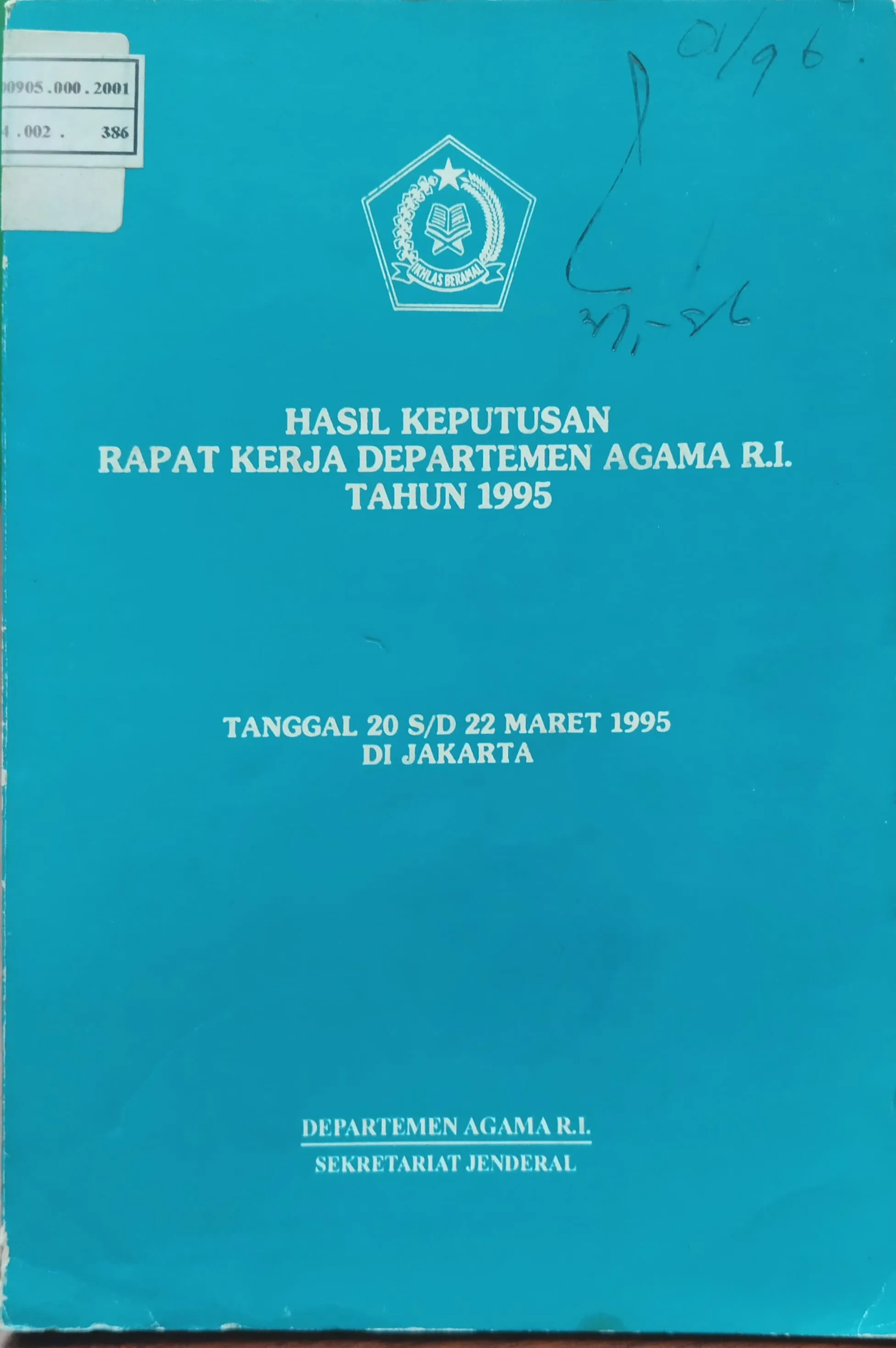 HASIL KEPUTUSAN RAPAT KERJA DEPARTEMEN AGAMA RI 1995