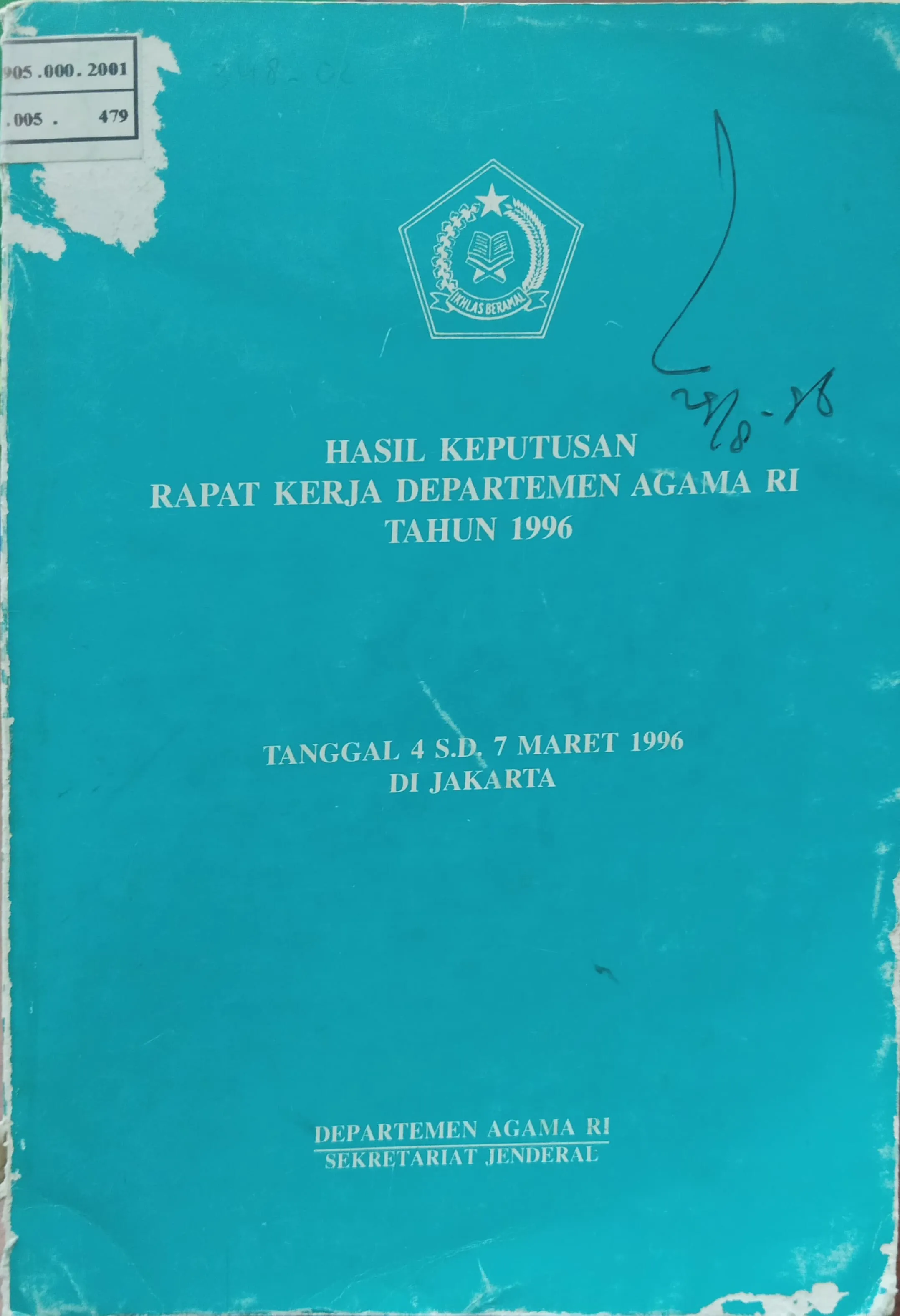 HASIL KEPUTUSAN RAPAT KERJA DEPARTEMEN AGAMA RI 1996